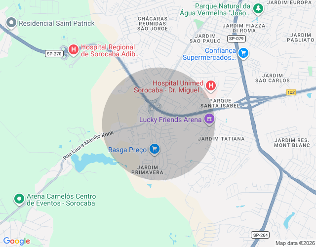 Imóvel no mapa