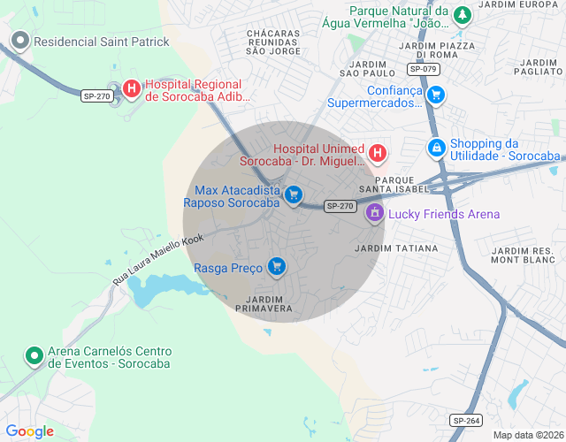 Imóvel no mapa