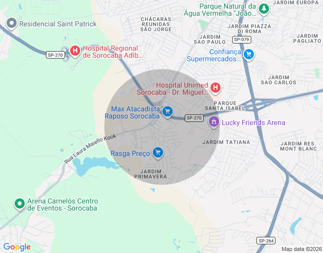 Imóvel no mapa