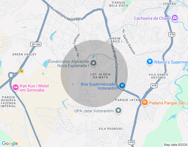 Imóvel no mapa