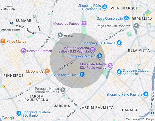 Imóvel no mapa