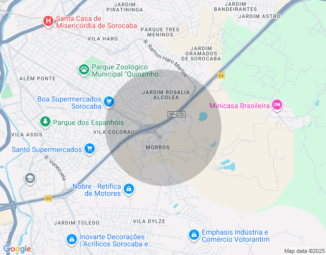 Imóvel no mapa