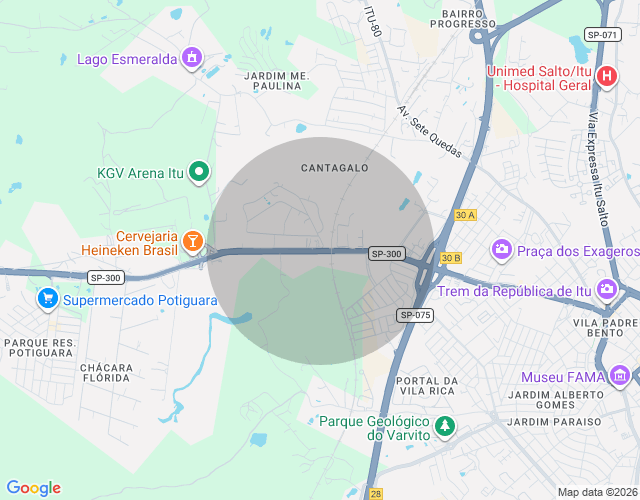 Imóvel no mapa