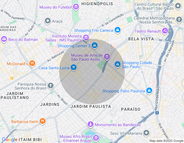 Imóvel no mapa