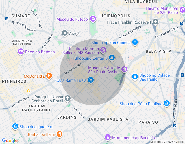 Imóvel no mapa