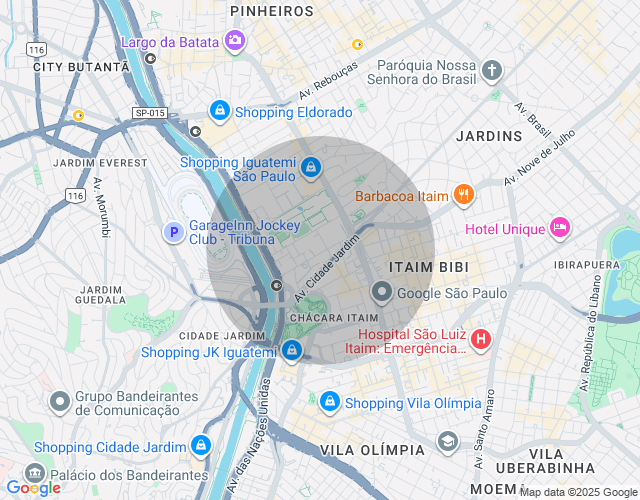 Imóvel no mapa