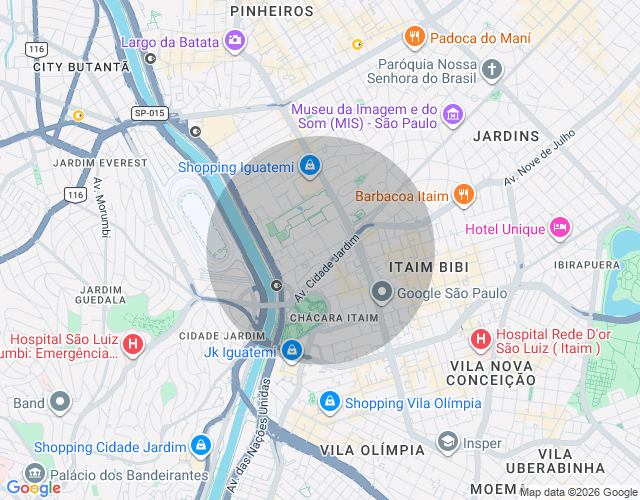 Imóvel no mapa