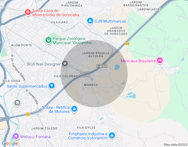 Imóvel no mapa