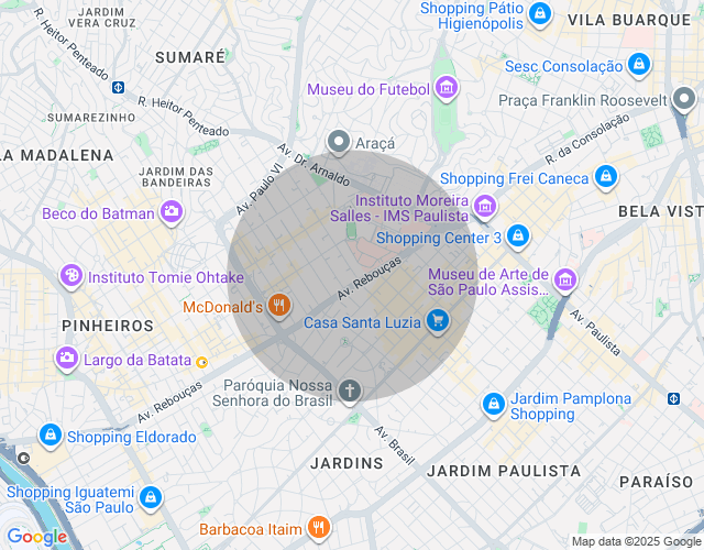 Imóvel no mapa