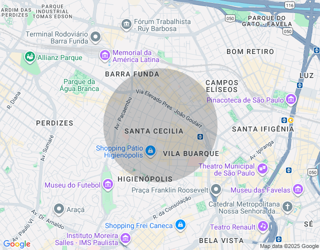 Imóvel no mapa