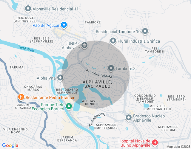 Imóvel no mapa