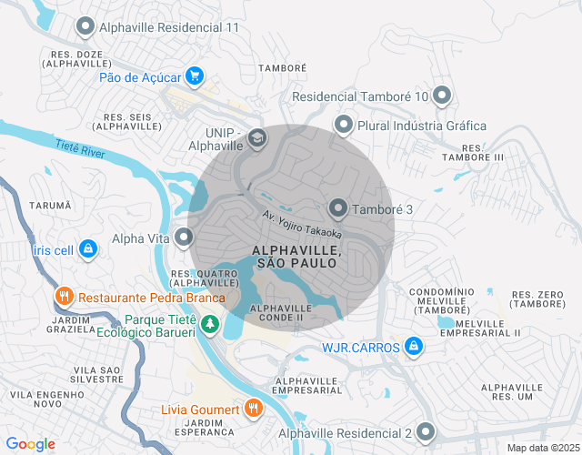 Imóvel no mapa