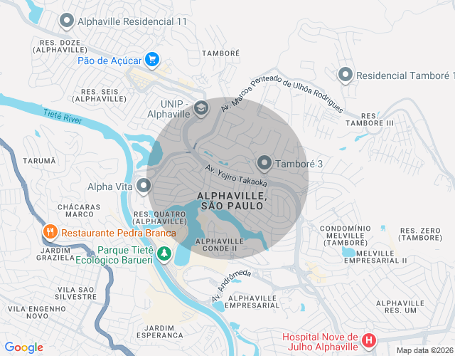 Imóvel no mapa
