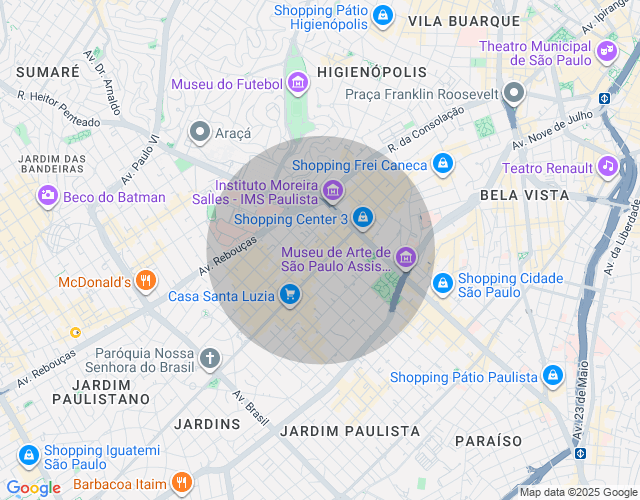 Imóvel no mapa