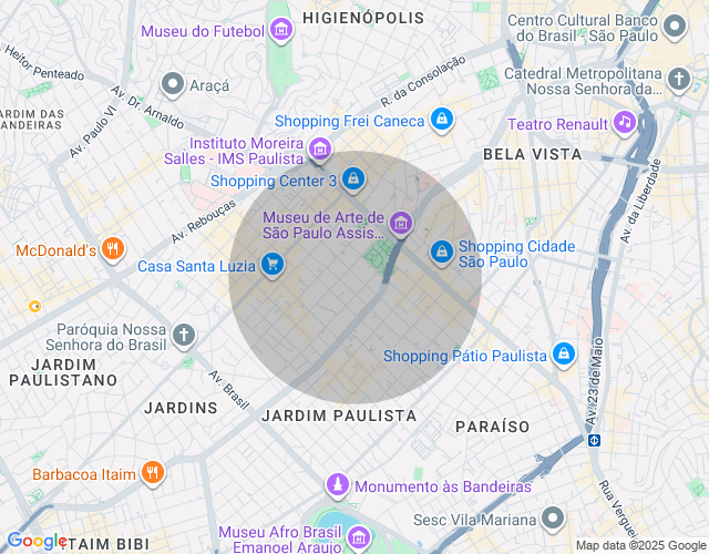 Imóvel no mapa