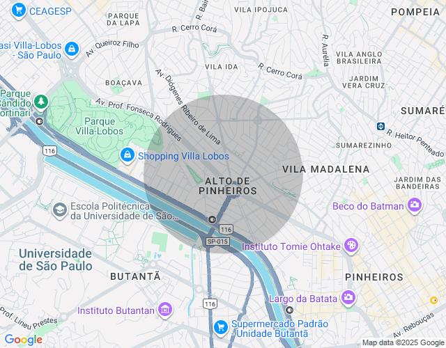 Imóvel no mapa