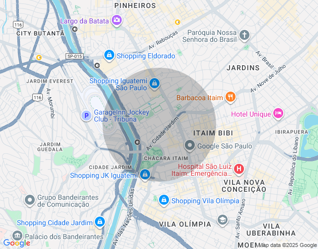 Imóvel no mapa