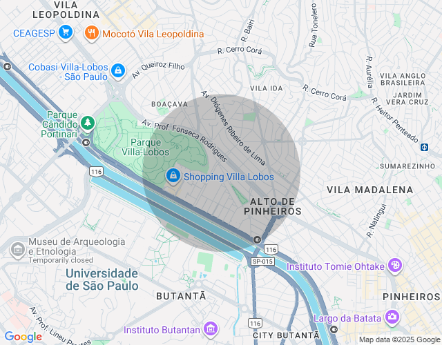Imóvel no mapa