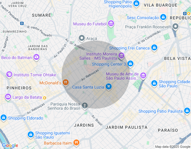 Imóvel no mapa